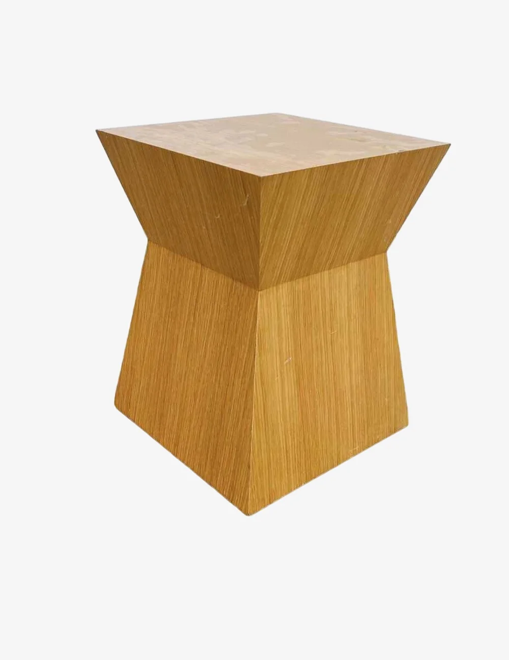 Geometric Wood Side Table - image 0