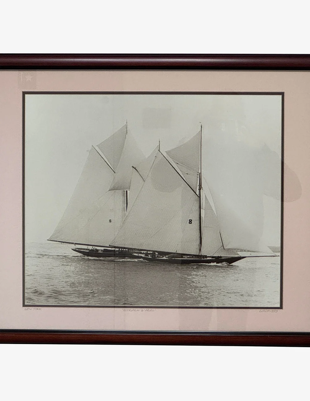 Edwin Levnick Maritime Photography Print - Gloriana and Ariel C.1898 - image 0