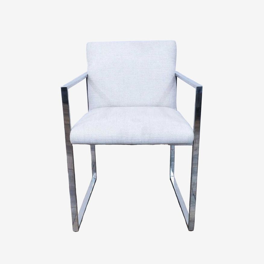 The Brownstone Modern Minimalist Lounge Chair with Chrome Frame - image 0