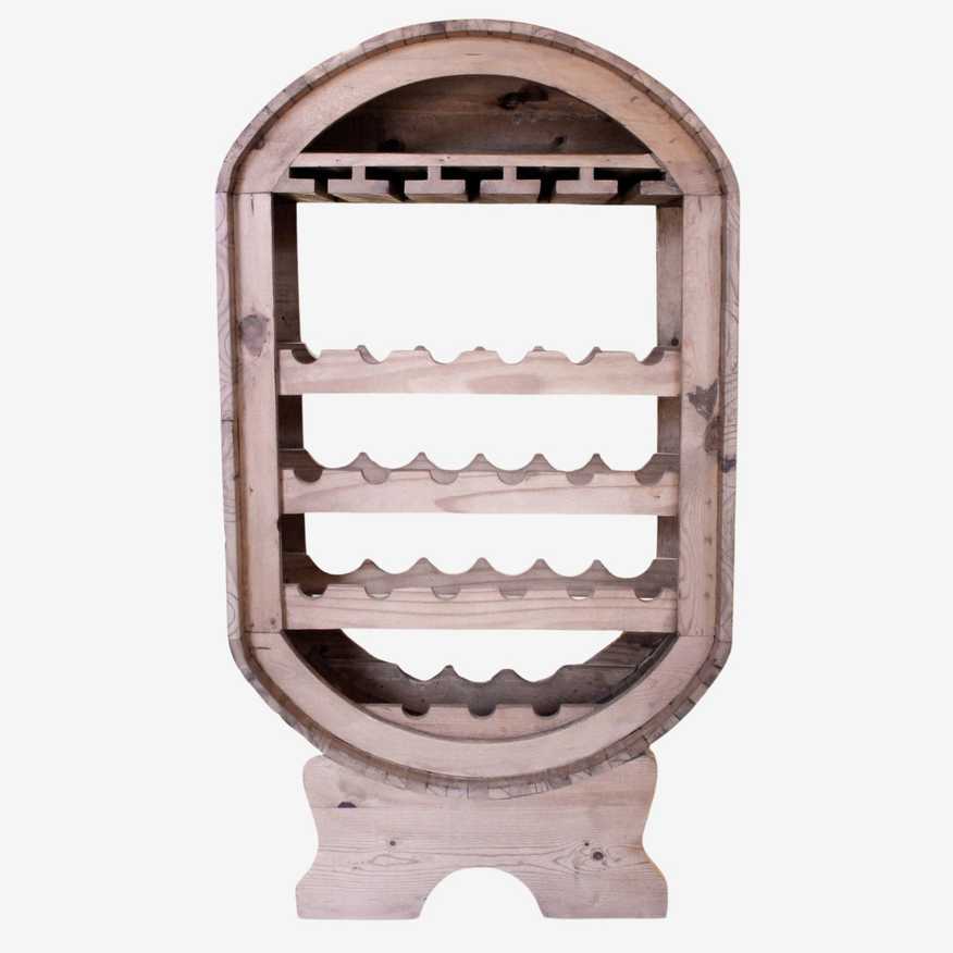 Pine Oval Wine Rack - image 0