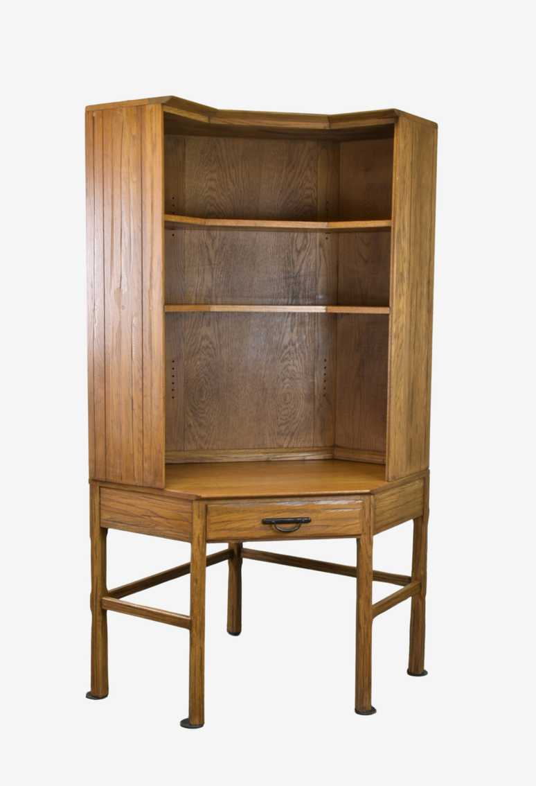 A.Brandt Ranch Oak Rustic Southwest Corner Desk Bookcase Top - image 0