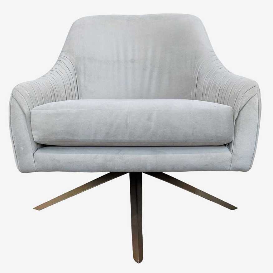 West Elm Roar & Rabbit Pleated Swivel Chair - image 0