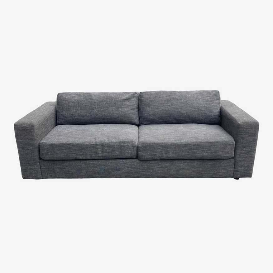 West Elm Urban Grey Contemporary Sofa - image 0