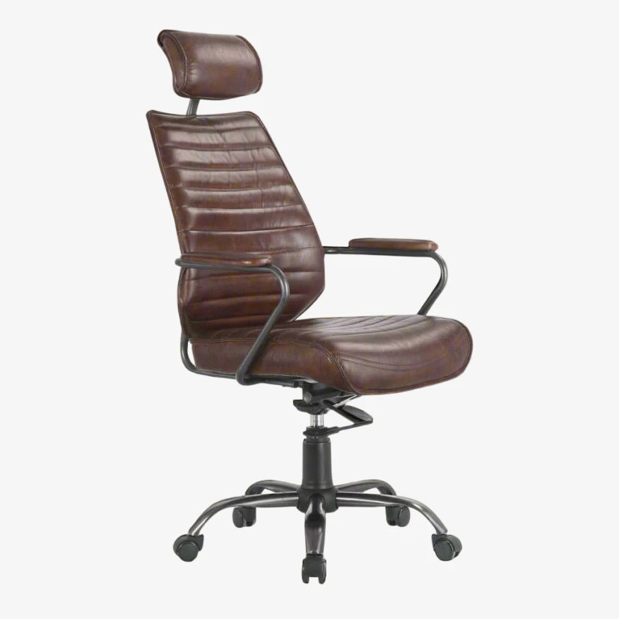 Moes Home Collection Executive Office Chair Dark Brown Leather FFE258-380 - image 0