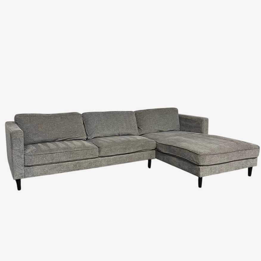 Living Spaces Gray Sectional - image 0