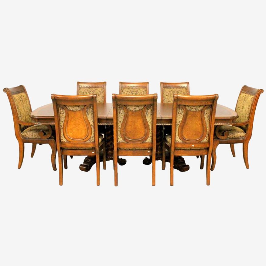 Mediterranean Dining Table w/8 Chairs - image 0