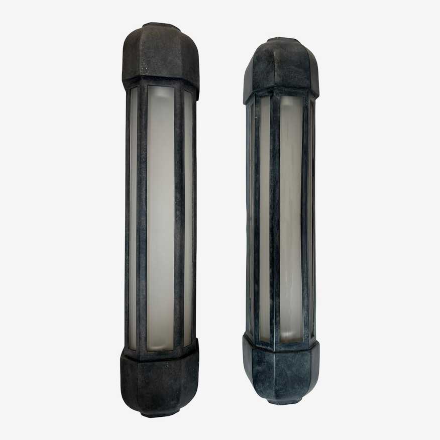 Visual Comfort Ef Chapman Dublin Faceted Medium Sconces, a Pair - image 0