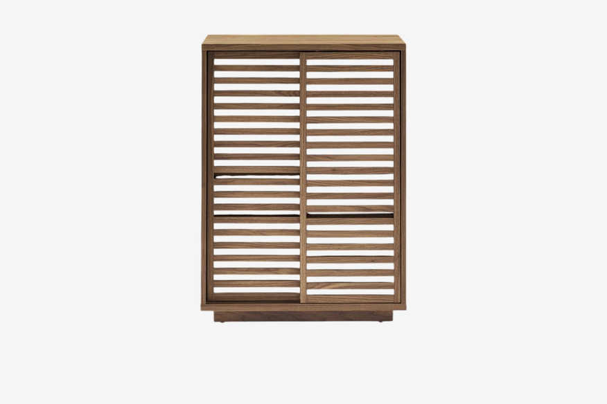 Castlery Luka Wood Slatted Door Cabinet FFE258-280 - image 0