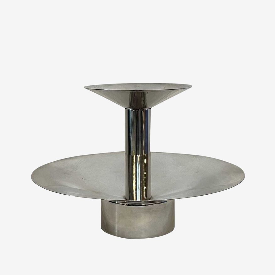 Driade Silver Fruit Stand Centerpiece - image 0