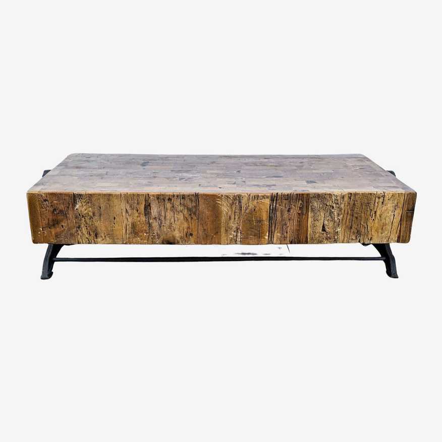 Restoration Hardware Reclaimed Wood Butcher Block Coffee Table - image 0