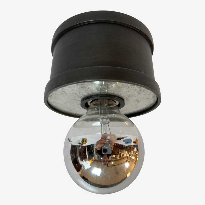 Ralph Lauren Bare Bulb Flush Mount Light Kashew
