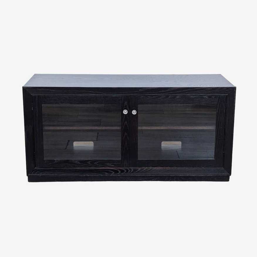 Crate & Barrel Glass Door Media Cabinet - image 0