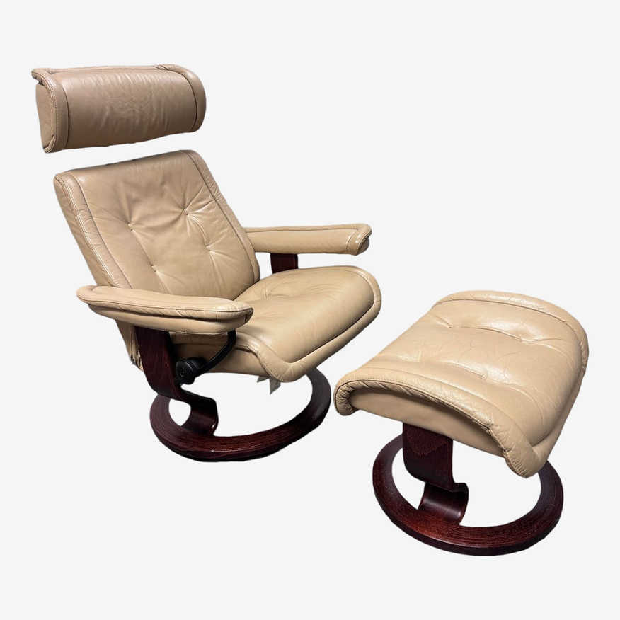 Ekornes Stressless Recliner & Ottoman, Set - image 0