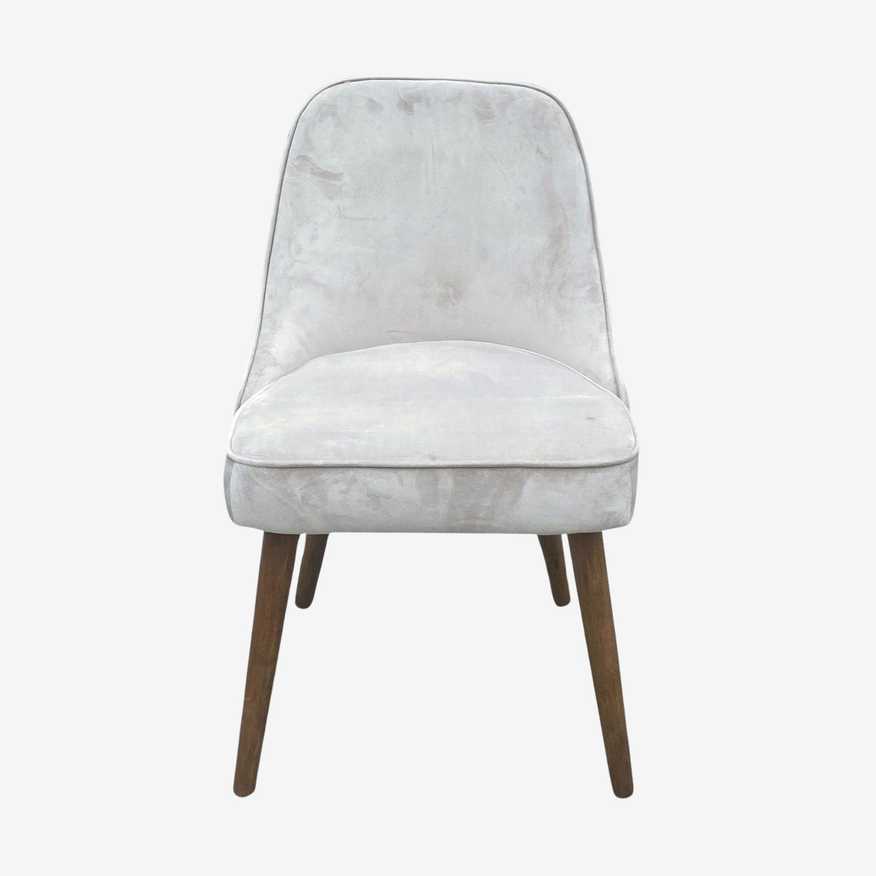 West Elm Mid Century Velvet upholstered Dining Chair   - image 0