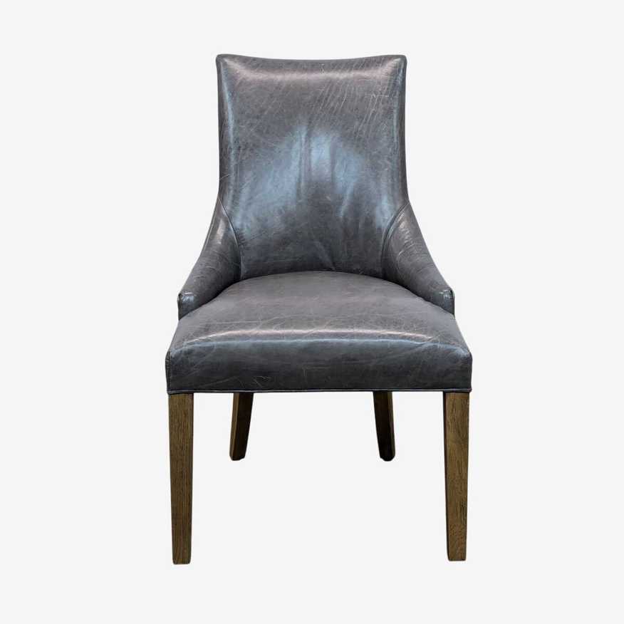Restoration Hardware 10-piece Leather Parsons Dining Chairs - image 0