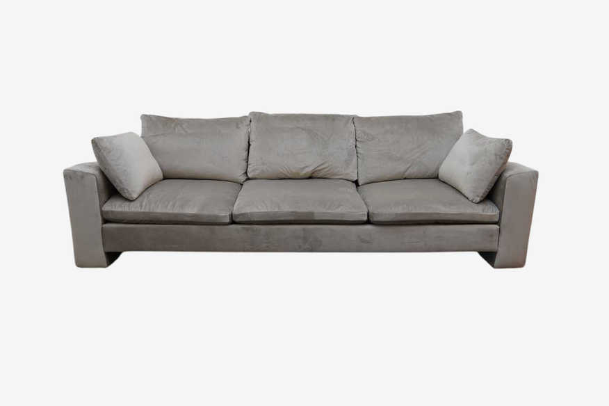 Interior Define Hayley 3-Seat Sofa in Taupe Velvet - image 0