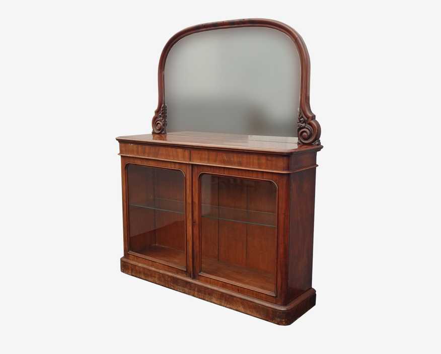 Antique French Country Sideboard Buffet with Mirror ~ Victorian Spanish Style - image 0