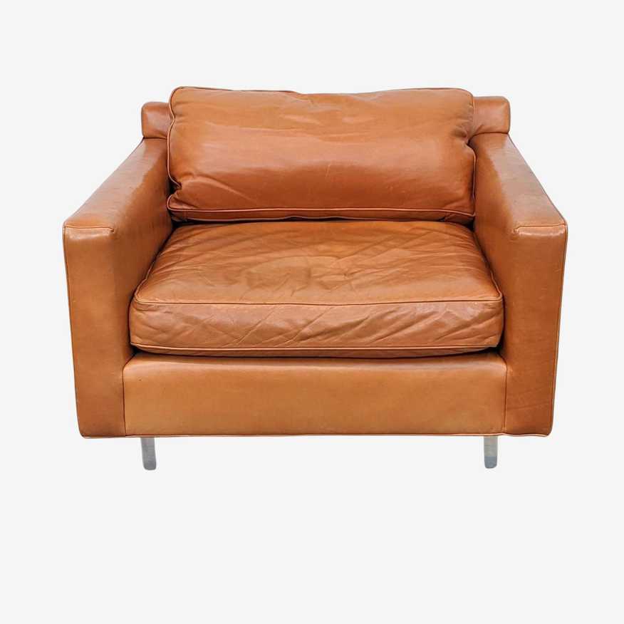 Mitchell Gold + Bob Williams Leather Modern Lounge Chair - image 0