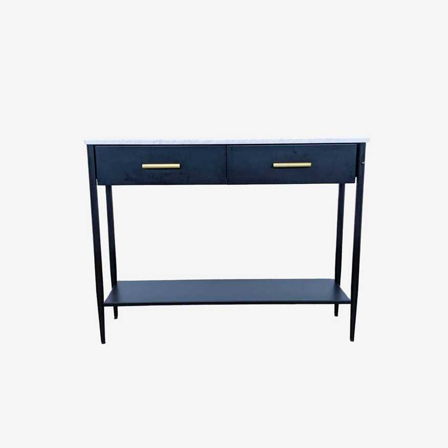 West Elm Metalwork Marble Console - image 0