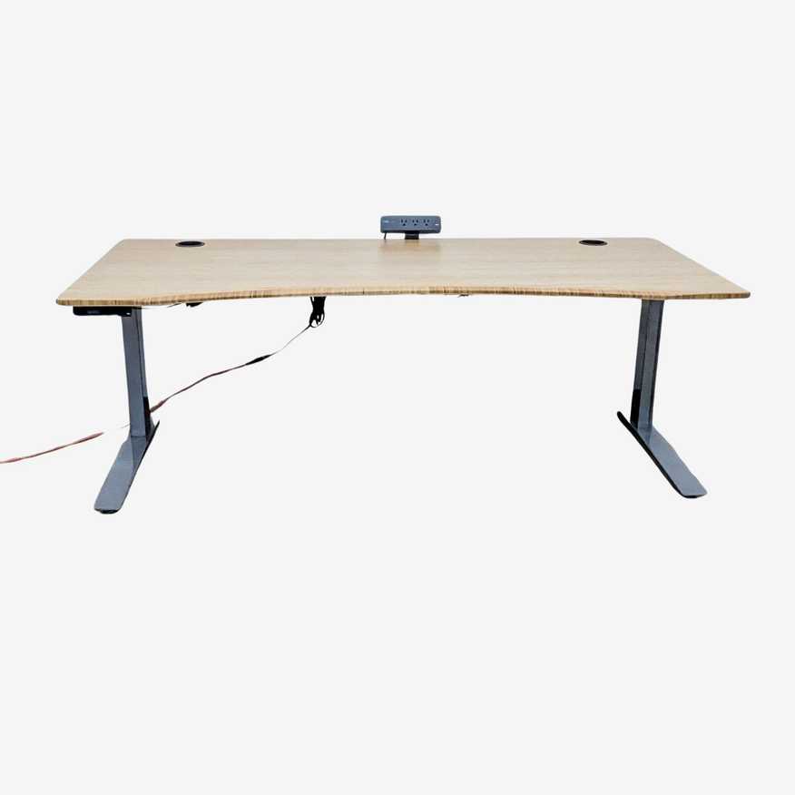 Jarvis Large Curved Front Sit Stand Desk  - image 0