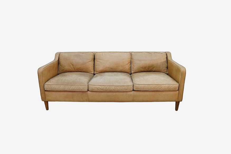 West Elm Hamilton Leather Sofa in Sienna Leather - image 0