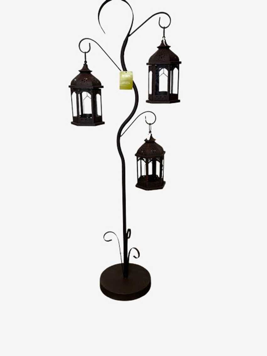 Pier 1 Metal 3 Tea Light Garden Lantern - image 0