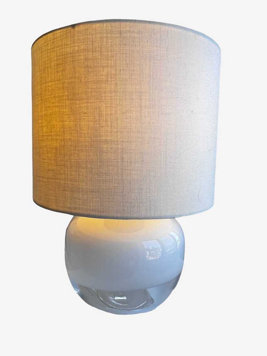 Set of 2 Restoration Hardware RH Audrey Glass Sphere Table Lamps JB240-7 - image 0