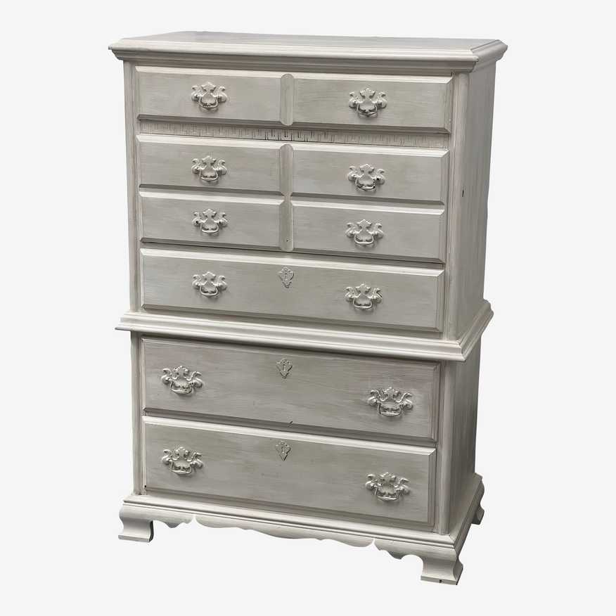 Vintage Traditional Tallboy Dresser - image 0