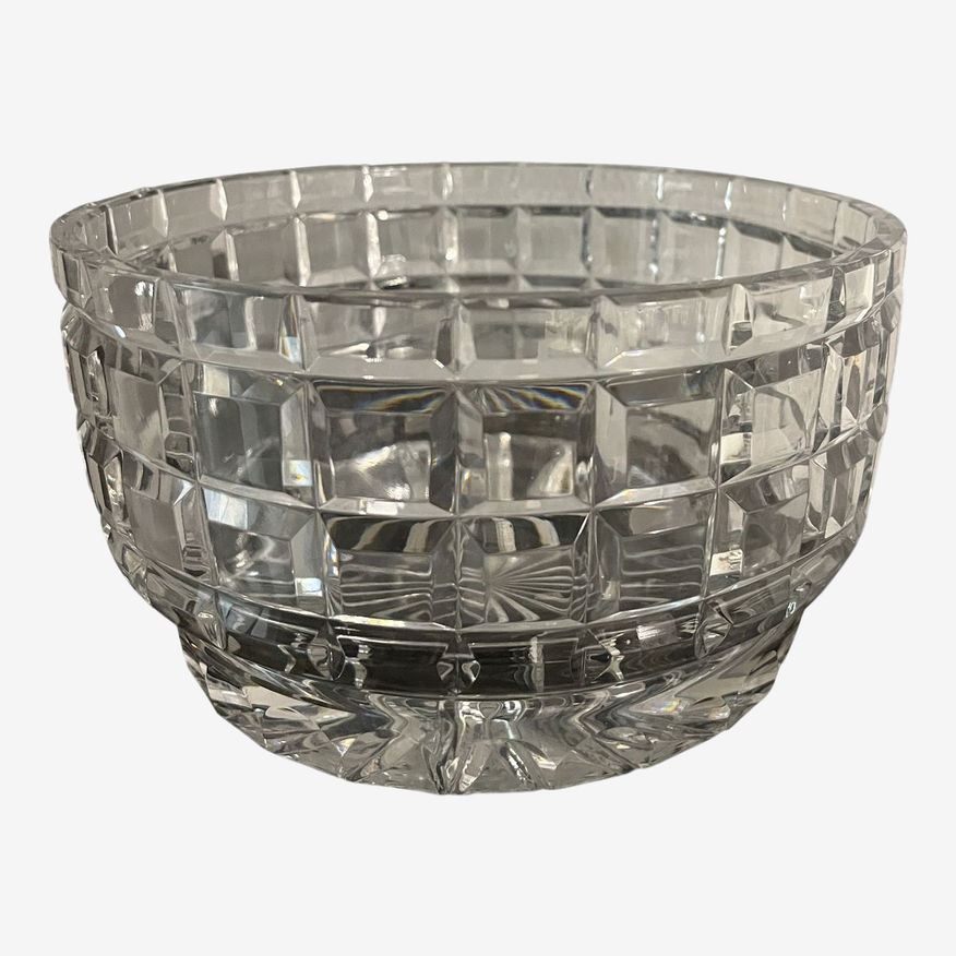 1950s Signed Dresden Cut Crystal Bowl - image 0