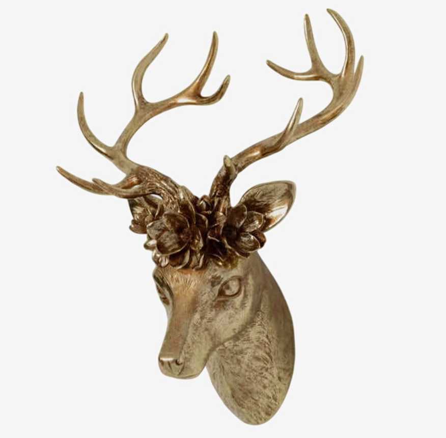  Gold  Deer Head Wall Mount - image 0