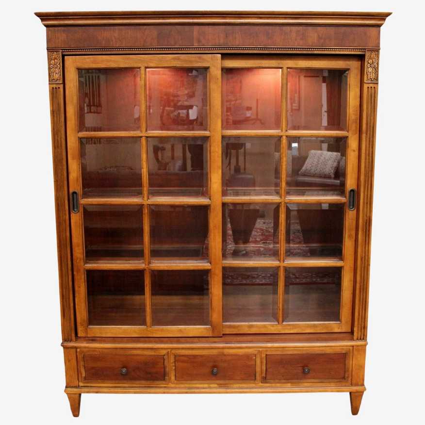 Ethan Allen Sliding Glass Door Bookcase - image 0