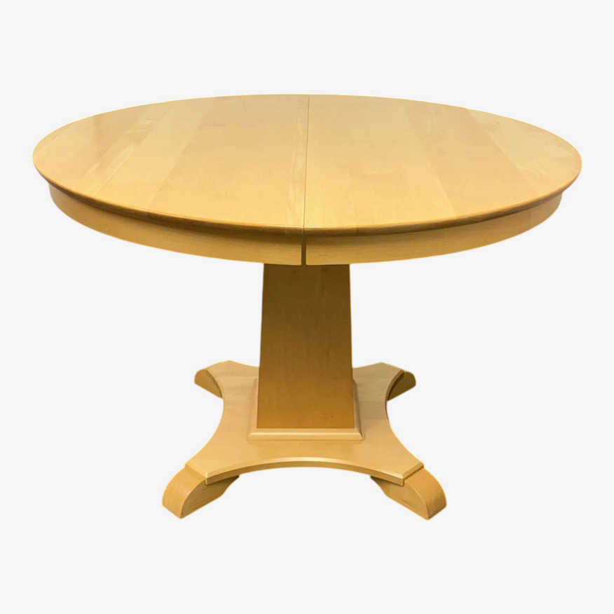 Walter of Wabash Vintage Round to Oval Pedestal Extension Dining Table - image 0