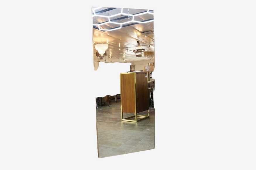 CB2 Infinity Modern Brass Full-Length Floor Mirror  Brass - image 0
