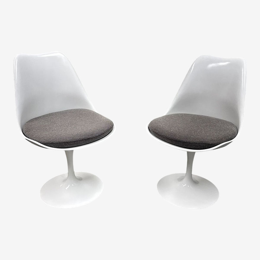 Knoll Studios Eero Saarinen Tulip Dining Side Chairs, Pair - image 0