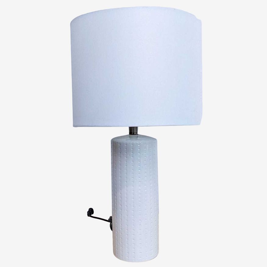 Dimpled Ceramic Table Lamp - image 0