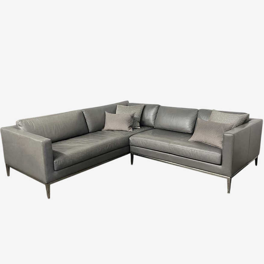 Restoration Hardware x American Leather Gray Sectional - image 0