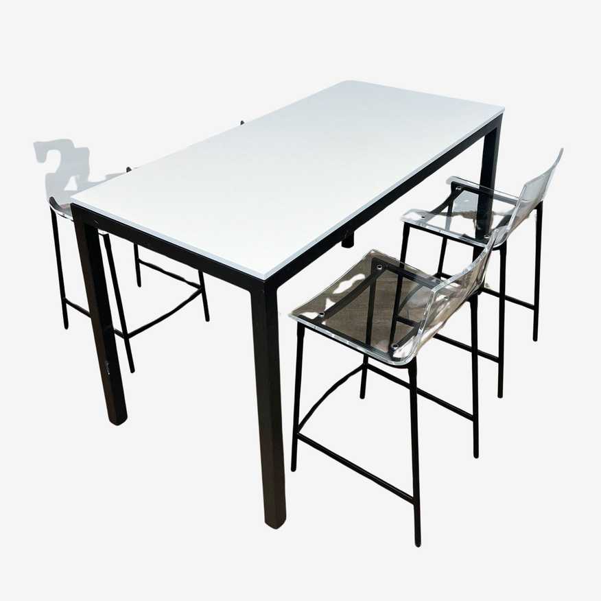 Room & Board Parsons Counter Height Dining Table with CB2 Chiaro Stools - image 0
