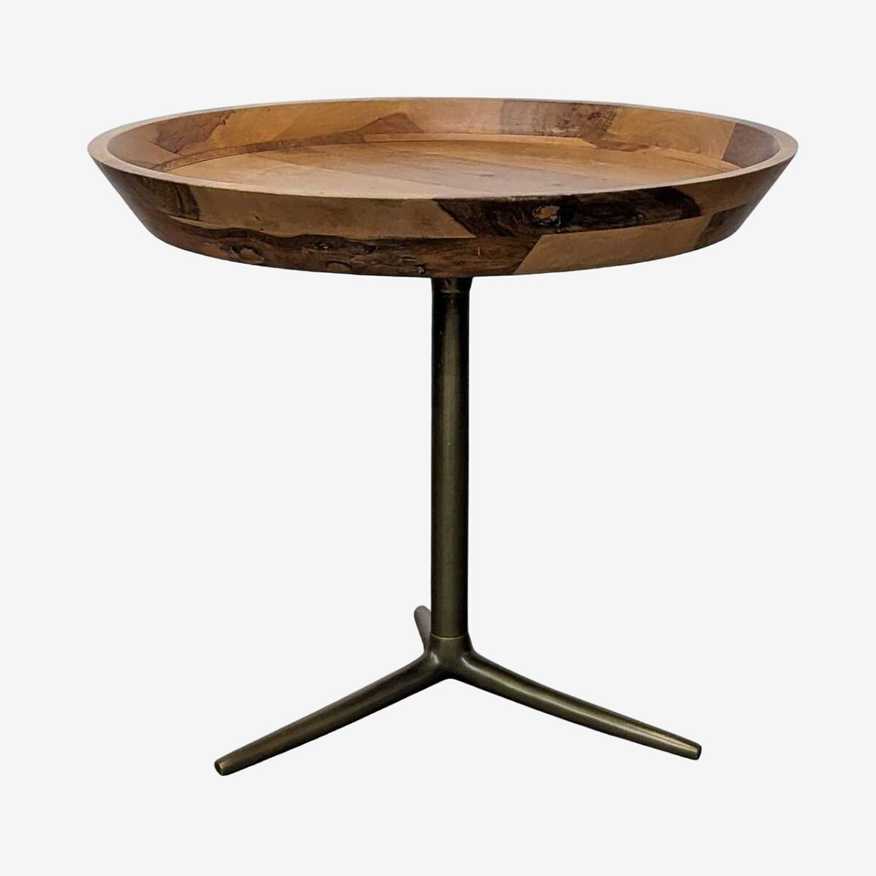 West Elm Wood Tray Top Side Table - image 0