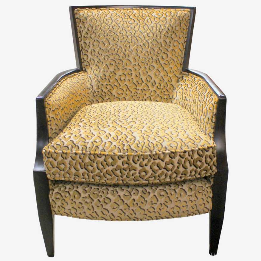 Sam Moore Leopard Print Accent Chair - image 0