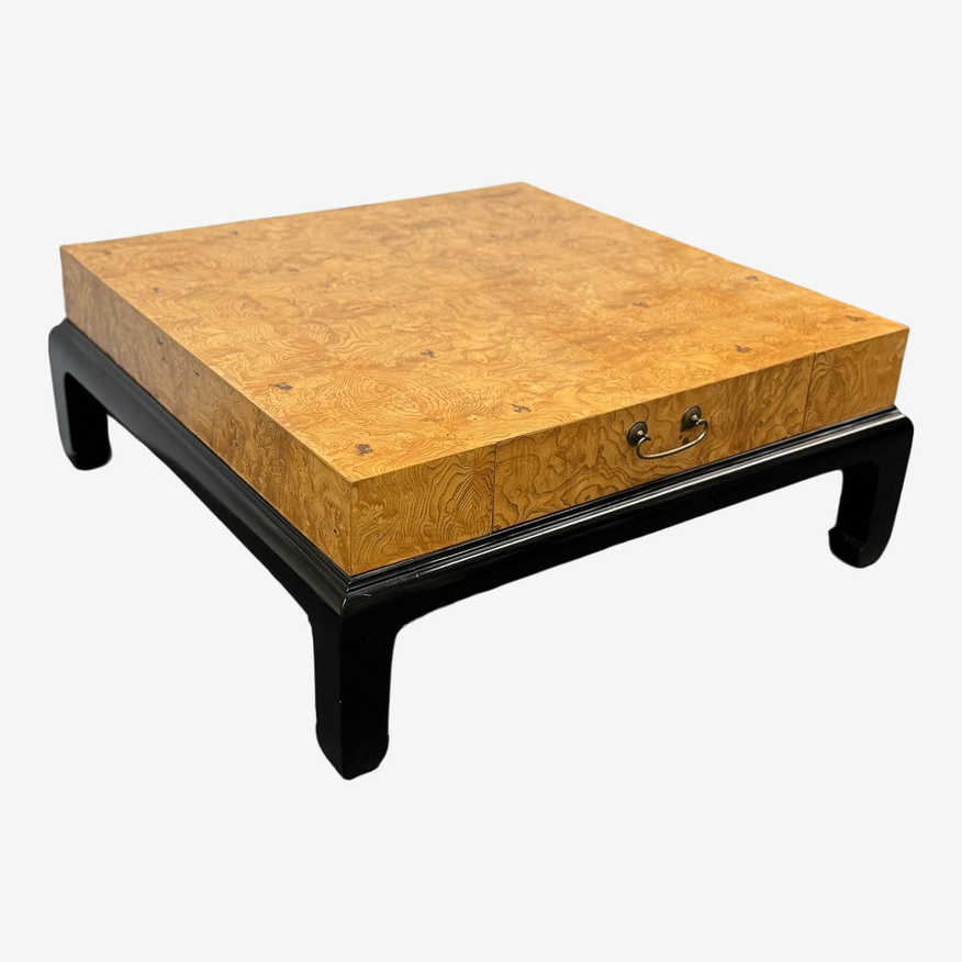 Henredon Vintage Burl Wood Ming Style Coffee Table - image 0