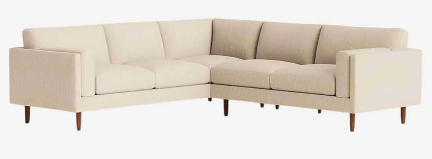 BenchMade Modern Merrick Tan Skinny Fat Left Sectional Sofa Couch FFE258-351 - image 0
