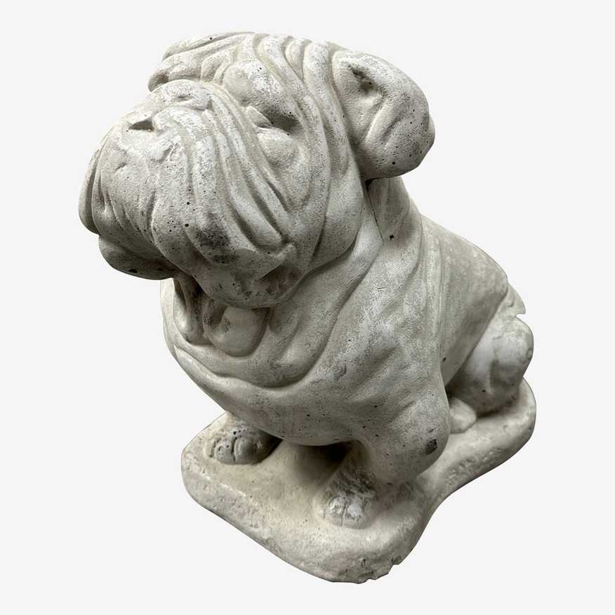 Concrete Outdoor Bulldog Statue - image 0