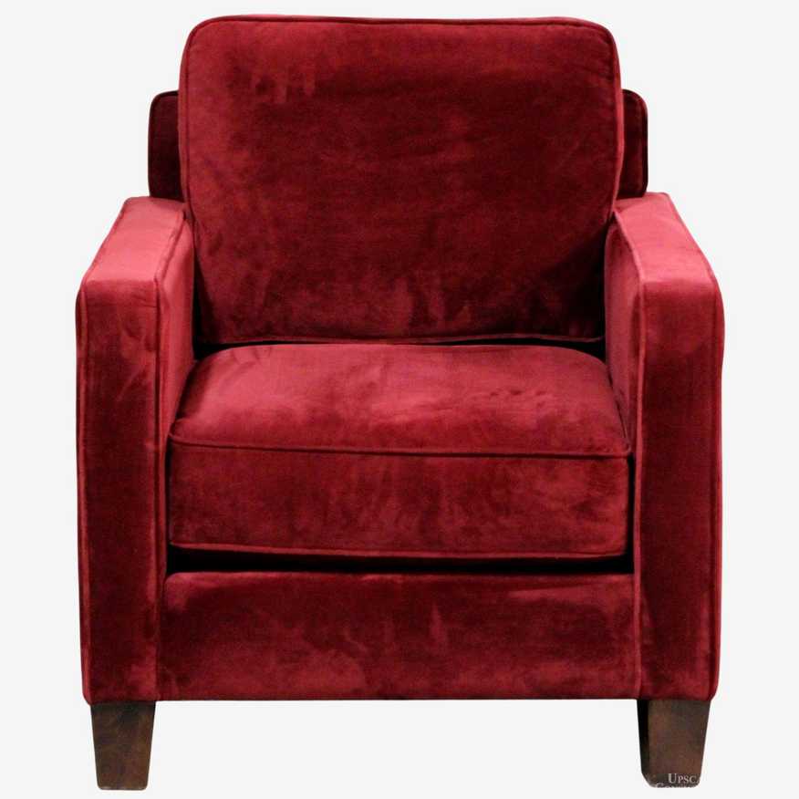 Burgundy Club Chair - image 0