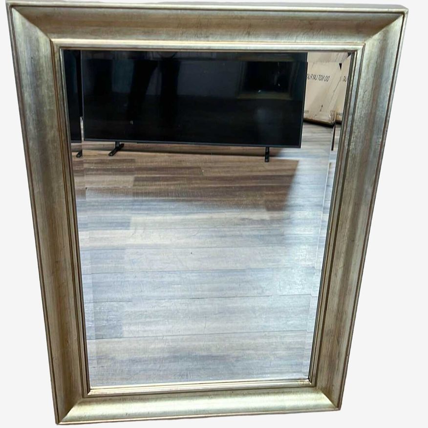 Gold-Tone Framed Beveled Wall Mirror  - image 0