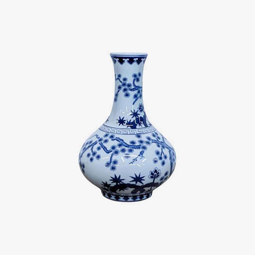 Ballard Designs Blue & White Chinoiserie Collection Vase - image 0