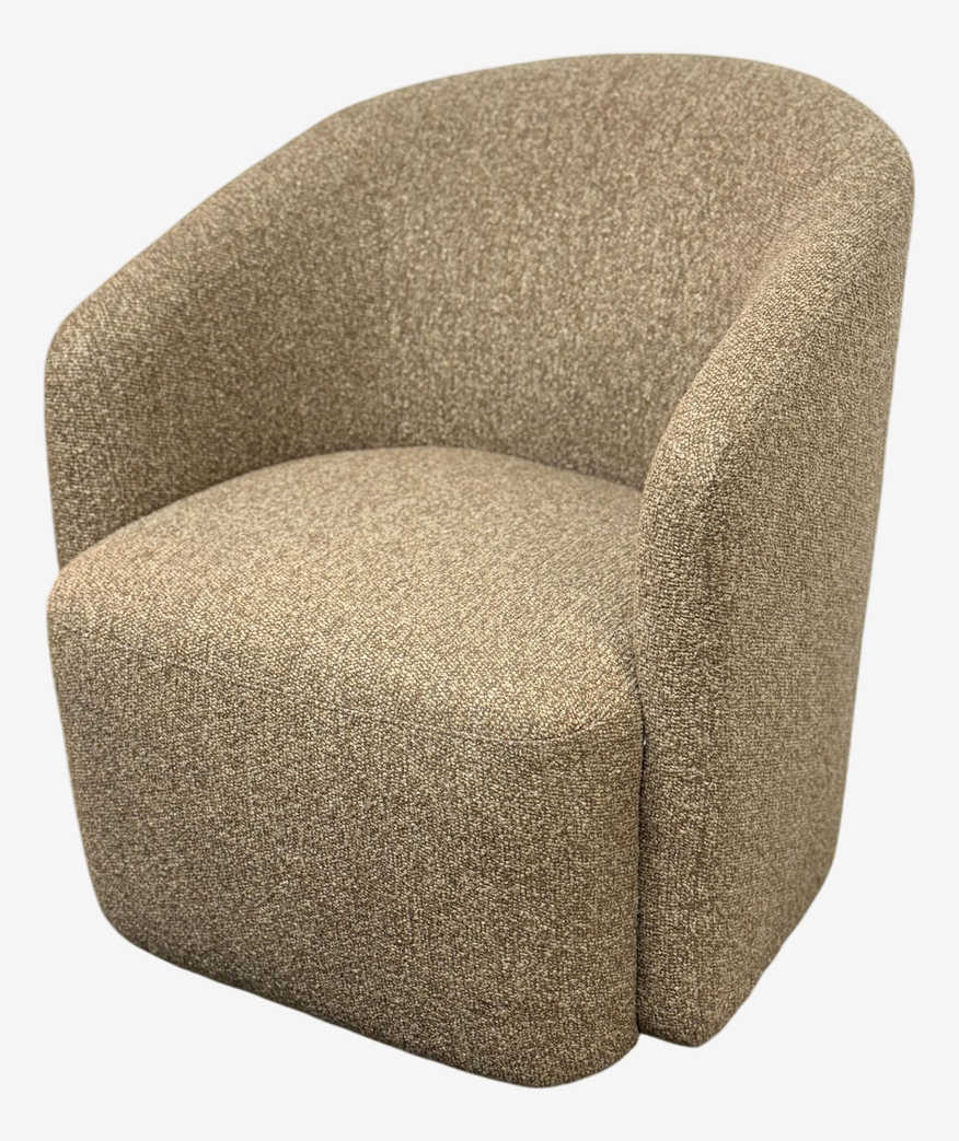 Pottery Barn Preston Pebble Boucle Swivel Chair - image 0
