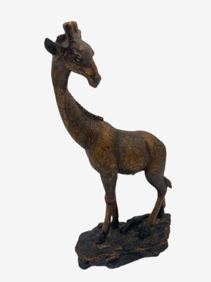 Rubbed Bronze Giraffe - image 0