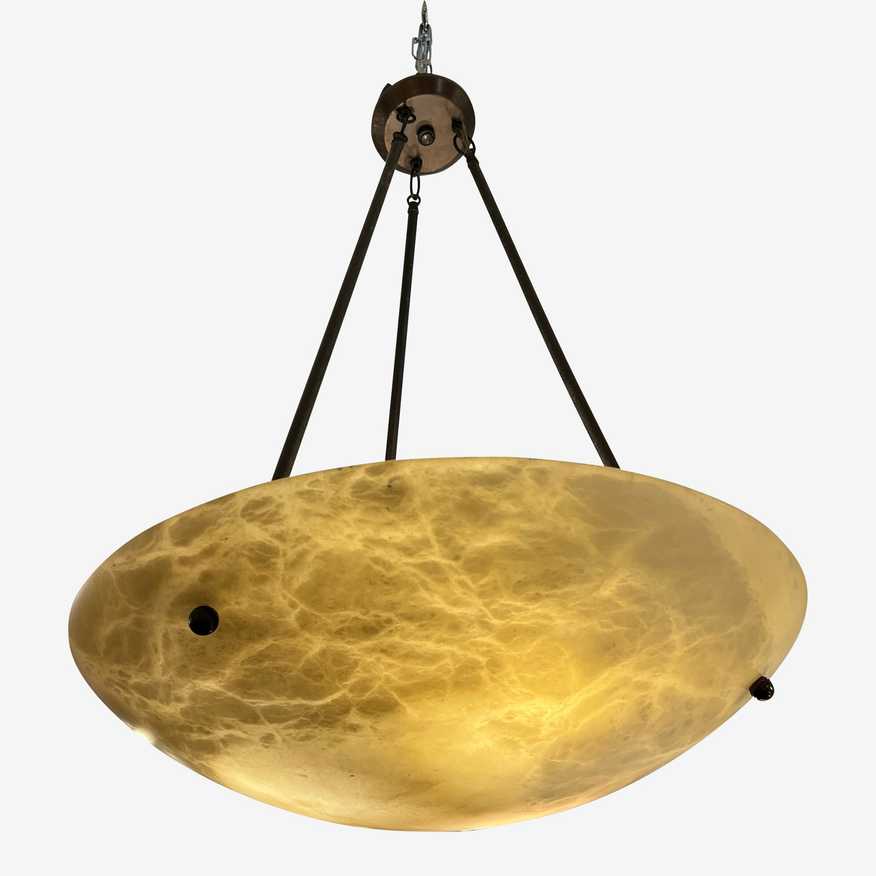 Basic Source Alabaster Bowl Pendant - image 0