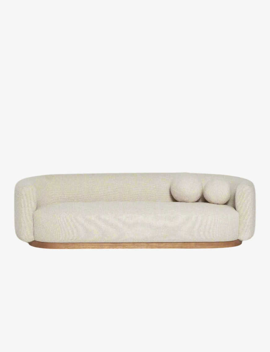 Lulu and Georgia Lowry Natural Beige Upholstered Sofa Couch FFE258-395 - image 0