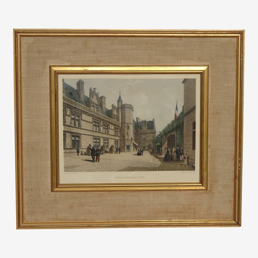 1870 Original Lithograph 'Splendor of Paris' Certificate of Authenticity 311050 - image 0
